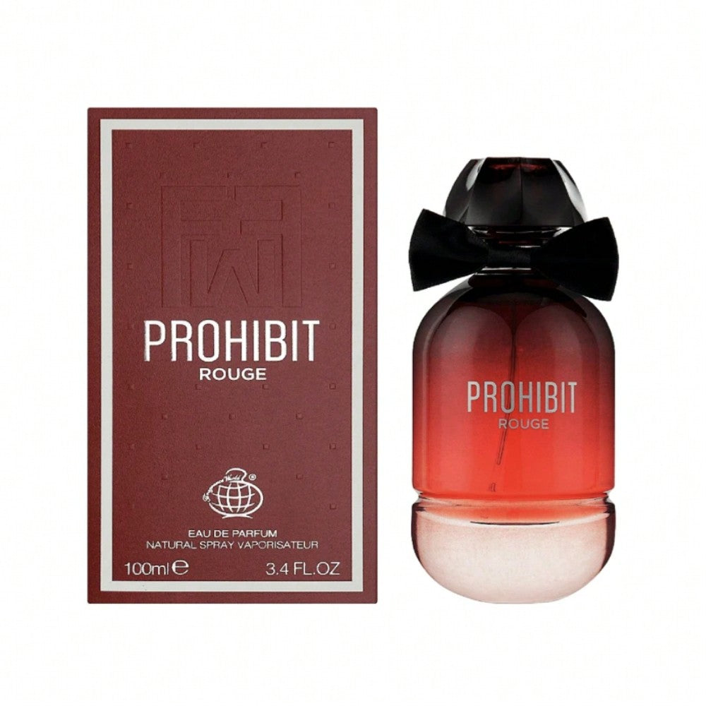 Inspirado en L'Interdit - Fragrance World Prohibit Rouge 100ml Eau de parfum para mujer