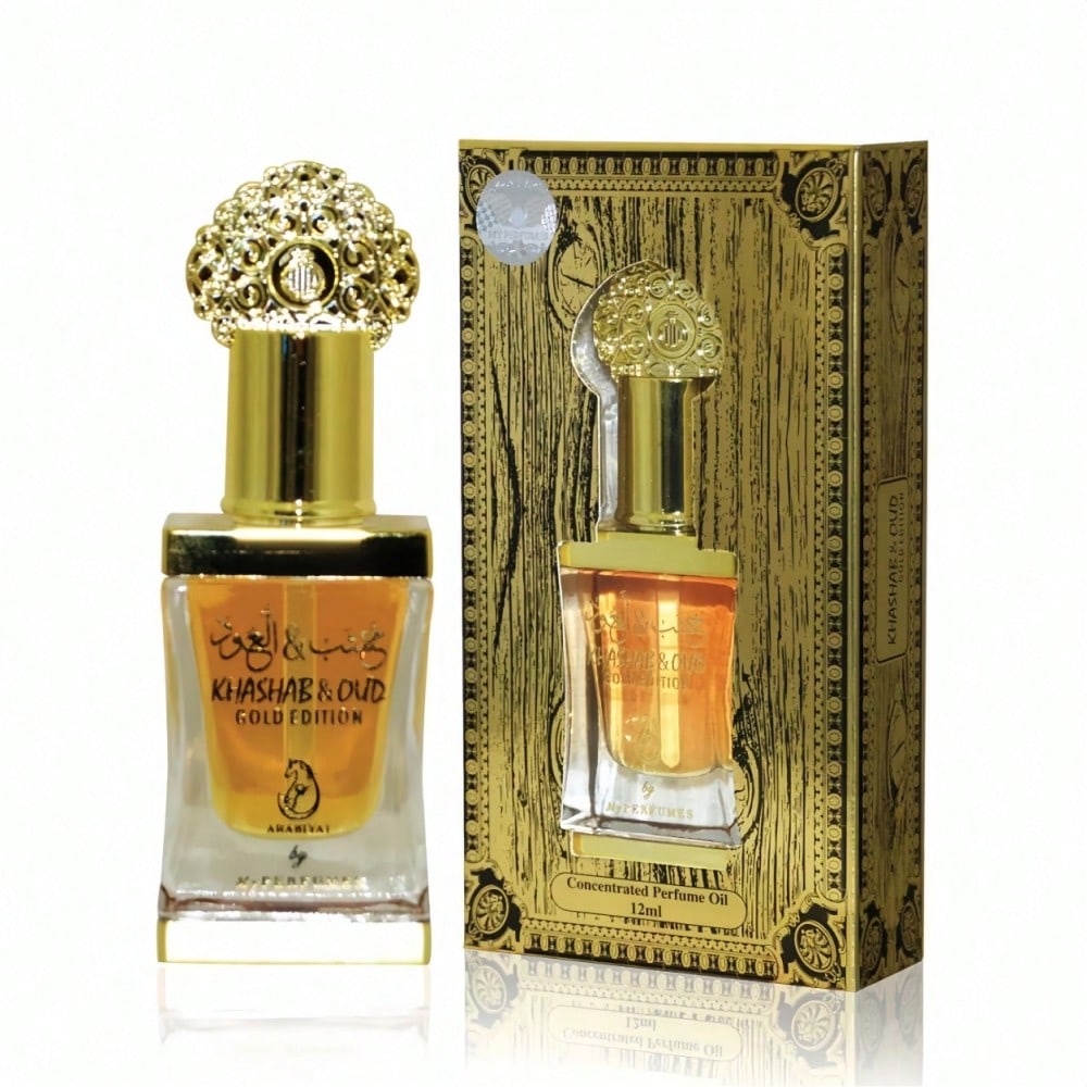 Mis perfumes - Khashab & Oud Gold 12ml Extracto de perfume sin alcohol