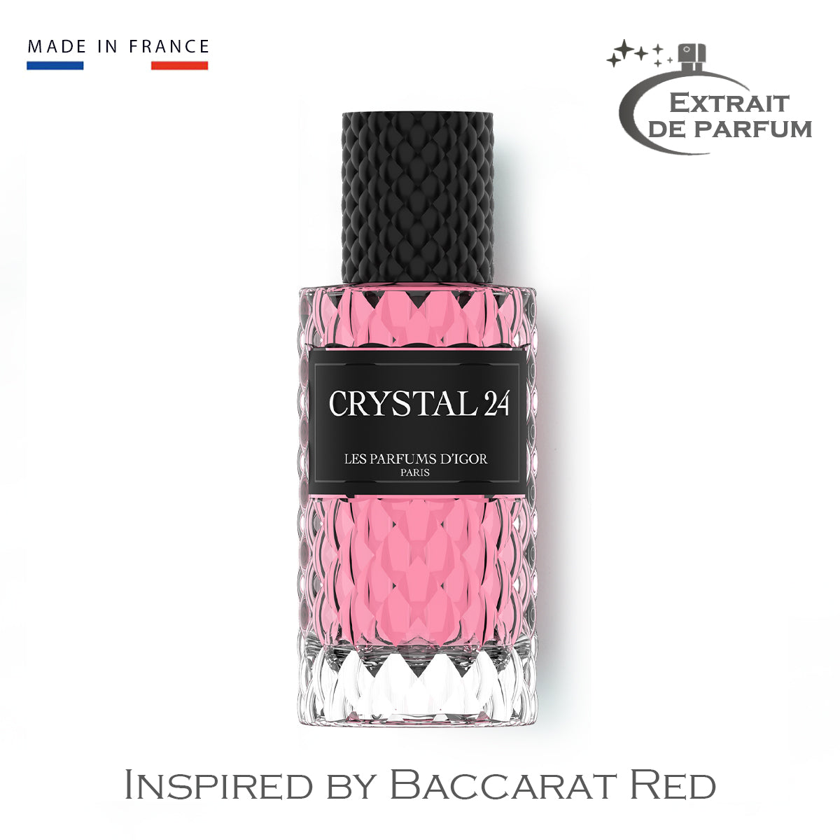 Inspirado en Baccarat Rouge - Les Parfums D'Igor Crystal 24 50ML Extracto de perfume mixto