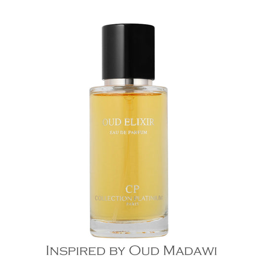 Inspirado en Oud Madawi - Colección Platinium Oud Elixir 50ml Eau de Parfum para mujer