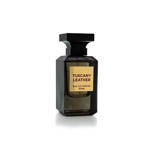 Inspirado en el cuero toscano - FRAGRANCE WORLD Tuscany Leather 80ML Eau de Parfum unisex